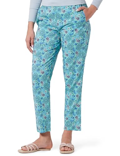 Image of Van Heusen Women's Printed Lounge Pants | Drawstrings & Side Pockets | Ultra Soft Fabric | Relaxed Fit | At home pyjamas | Everyday Comfort | Printed | Style 55306 | Available in Pack of 1 & 2