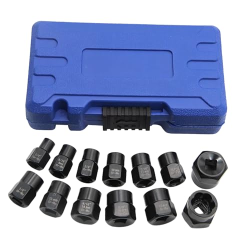 Kit extracteur de vis boulons striés outils mécanique auto 13 pièces