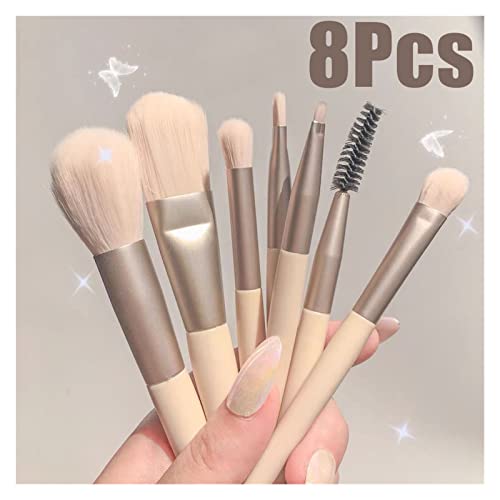 8Pcs Professional Makeup Brushes Set Cosmetic Powder Eye Shadow Foundation Blush Blending Concealer
