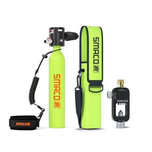 Mini botella de buceo SMACO S300 para respirar bajo el agua sin cargar equipos pesados