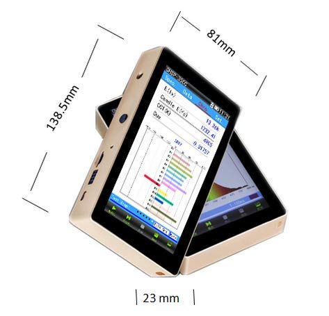 MeterTo Portable 5 inch Touch Screen Spectrometer Spectroradiometer OHSP350C Spectrum Luxmeter Analyzer Colorimeter Color Led Light Meter CCT 1,000K~100,000K CRI Lux Luminometer 380-780nm - Thumbnail 6