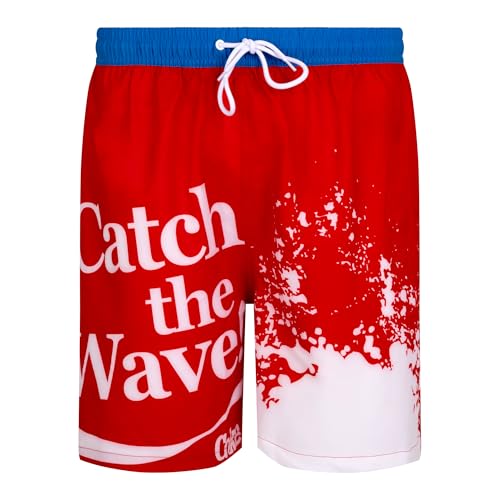 Short de bain Coca-Cola extensible en tissu rouge ultra confortable