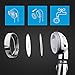KAIYING Drill-Free High Pressure Handheld Shower Head with ON/OFF Pause Switch 3 Spray Modes Water Saving Showerhead, Detachable Puppy Shower Accessories (M:Shower Head (Chrome)+Bracket+Hose)