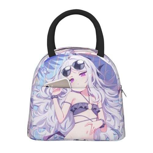 ランチバッグ ブルーアーカイブ 空崎ヒナ 弁当袋 保冷ランチバッグ 手提げ弁当袋 大容量 断熱 再利用可能 メンズ レディース 遠足 キャンプ 食品収納 防水 学生 通学 家庭用 男女兼用 16.5*22*26.5cm