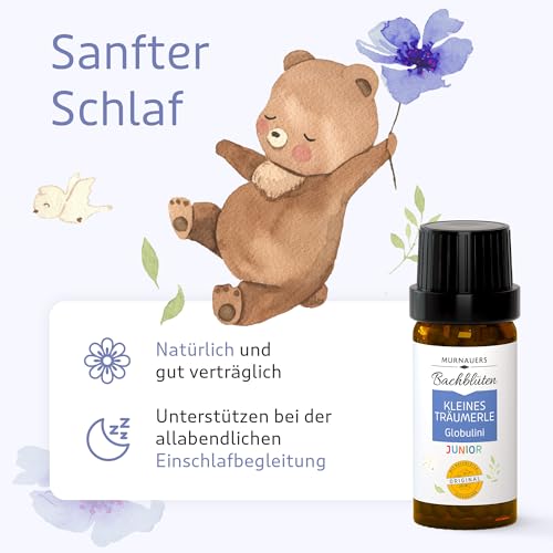 Murnauers Bachblüten Kleines Träumerle Globulini 3 x 10 g | Sanfte Schlummerzeit | Mit Original Bachblüten nach Edward Bach aus England