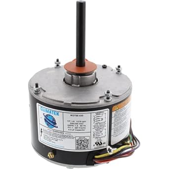 ClimaTek Upgraded 1/5 HP Condenser Fan Motor Directly Replaces Rheem