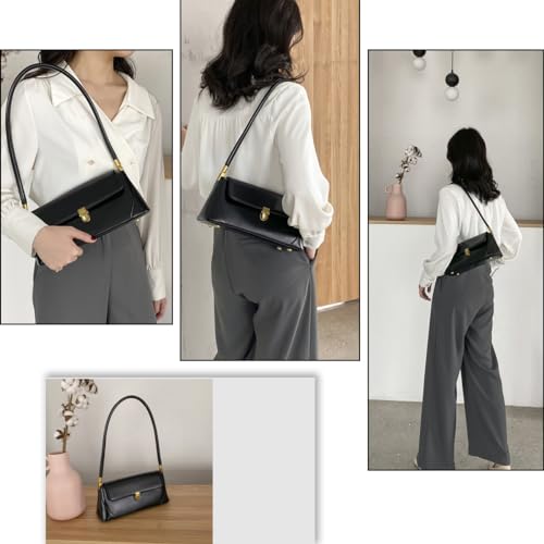Image of Small Shoulder Bags for Women, Vintage Satchel Bags for Women Retro Classic Hobo Tote Handbag Mini Clutch Purses