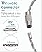 Pawfly 5 Inch Wire Keychain Cable Large Stainless Steel Key Ring Loop Holder for Outdoor Hiking Heavy Duty Connectable Luggage Tag Keeper for Sport and Travel, 20 Pack