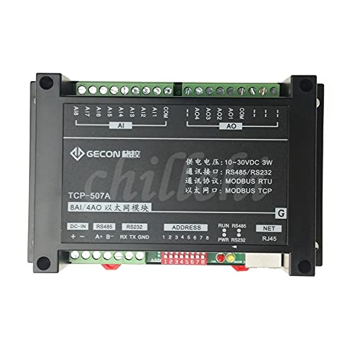 8AI4AO Analog Input and Output Module Ethernet RS485 RJ45 232 Interface Modbus Controller