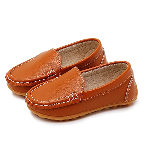 Image of RVROVIC Kids Girls Boys Slip-on Loafers Oxford PU Leather Flats Shoes(Toddler /Little Kid)