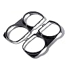 Astra Depot Left Right Headlight Bezel Cover Trim OE Replacement for 2015-2021 Dodge Challenger (Glossy Black)
