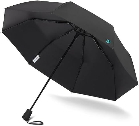 Coolibar Unisex Sanya Compact Umbrella - UPF 50+ Sun Protection - Cabana