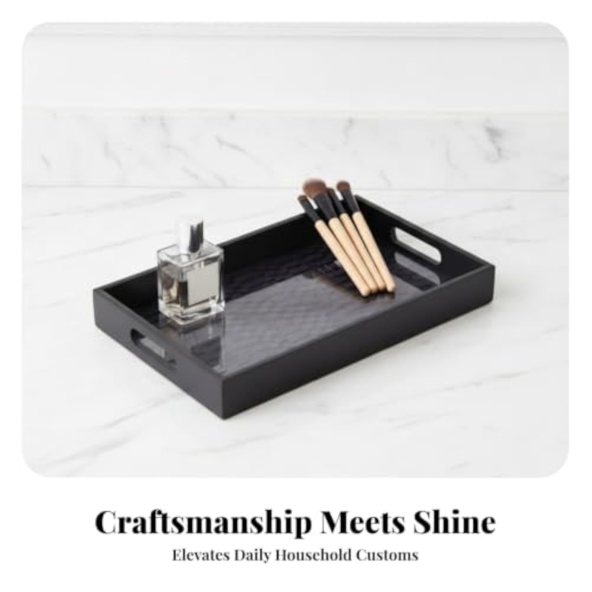 Low-Maintenance Decorative Storage Tray, Polished