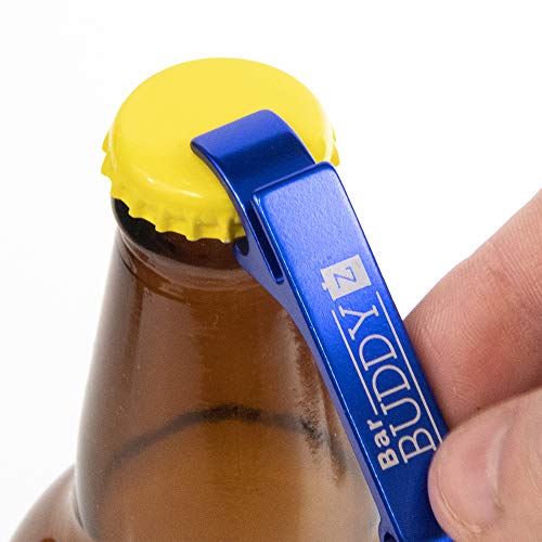 Keychain Bottle Opener - Bartender Bottle Opener - Best Aluminum Bottle/Can Opener - Compact, Versatile & Durable - Vibrant Colors - Premium Keyring Bottle Opener - Ergonomic Design Royal Blue #TOP1