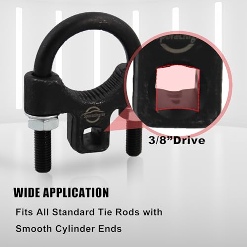 Sporacingrts 1/2\" Square Drive Tie Rod Removal Tool & 3/8\" Inner Tie Rod Tool Universal Inner Tie Rod Removal Tool Tie Rod End Wrench Tool