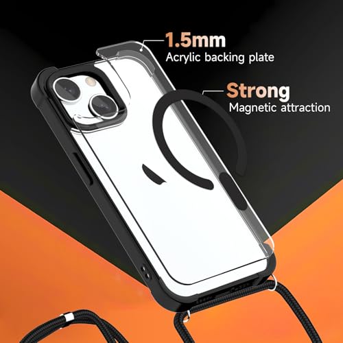 Coque MagSafe pour iPhone 15 antichoc de qualité supérieure ultra claire - 6