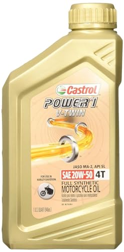Image of Castrol Power RS V-Twin 20W-50 Full Synthetic 4-Stroke Motorcycle Oil (06116)