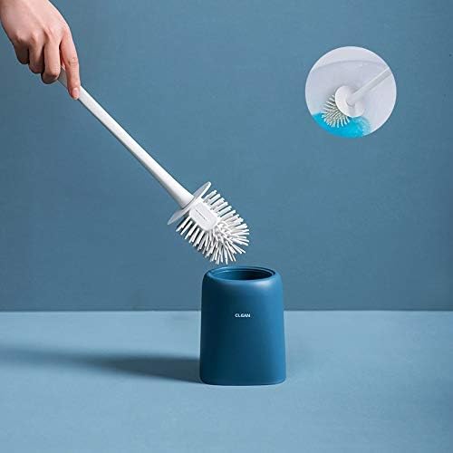 JSEIAJB Toilet Brush Bathroom Rubber Holder Cleaning Household Floor Standing Accessories Set image 3