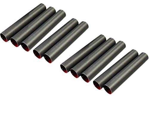 rukauf Schaumrollen-Formen 10 Stück klein (8 cm x 1,3cm) Antihaft-beschichtet Teflon Traditionelle Backform Schillerlockenform Gerade Röhrchen Spritztüllen Sahnerollen