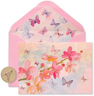 Papyrus Blank Cards with Envelopes, Blossoms (12-Count)