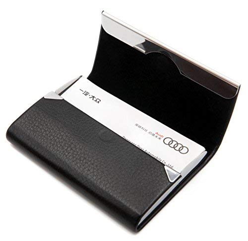 AI-DEE RFID Blocking Card Holder - Leather Card Case and Front Pocket Wallet with Magnetic Shut
