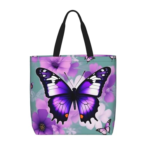 Sac fourre-tout de grande capacité violet pour femme chic