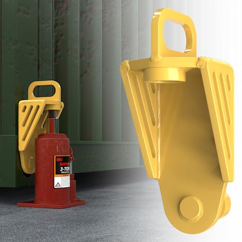 2025 Upgraded Shipping Container Jack Lug, Shipping Container Booster Lifter with Portable U-Shape Handle, Heavy-Duty Shipping Container Accessories Attachment