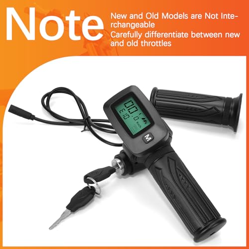 Image of Tuttio Soleil 01 New Throttle Integrated Display with M Button,and Left Side Grips only for Soleil 01 Electric Dirt Bike,Note: New and Old Throttle Cannot be Used interchangeably.48V