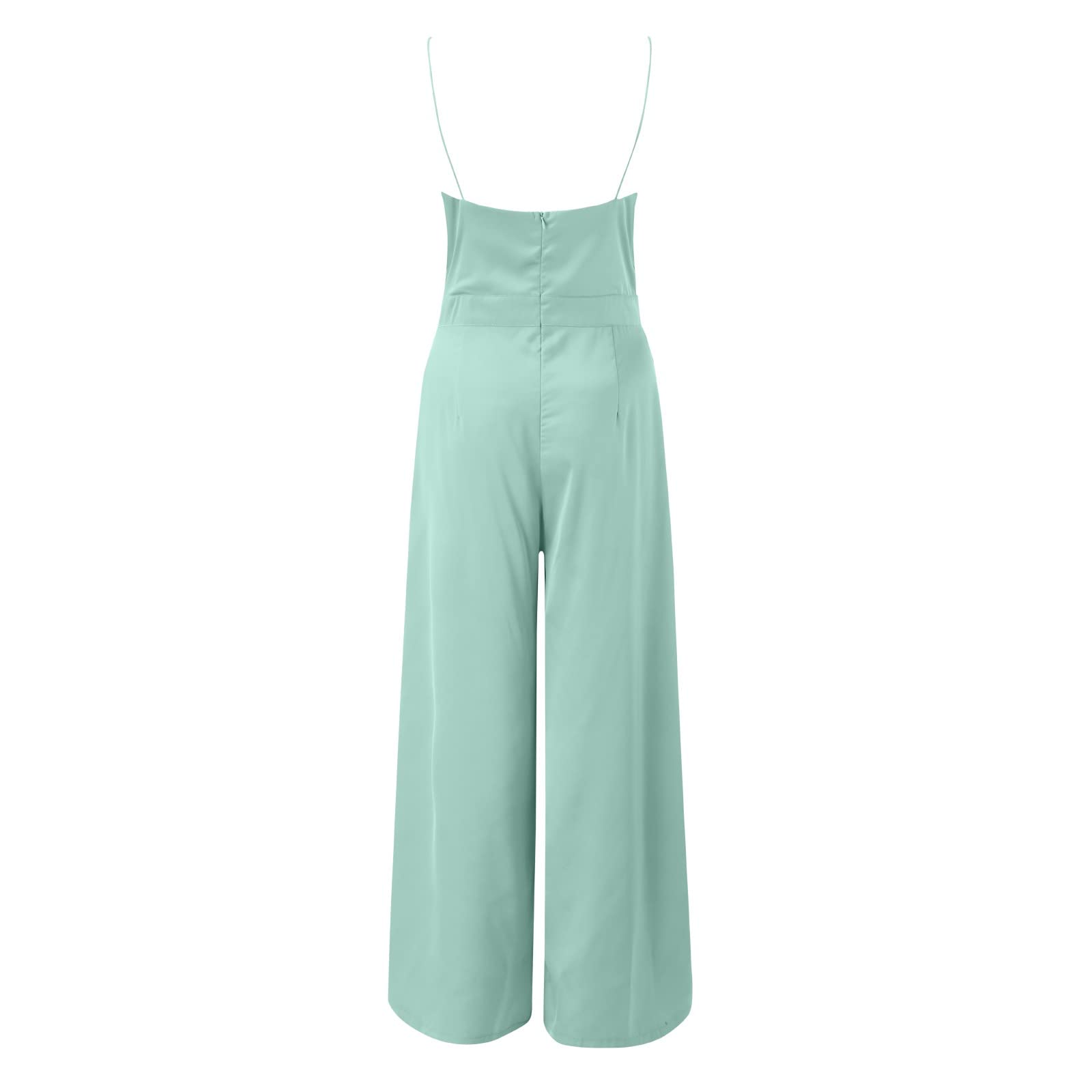 Jumpsuit Donna Elegante Da Sera Jumpsuit Tutina Tute Larghe a Gamba Larga Tuta Lunga Abito Senza Maniche Jumpsuit Retro Pantaloni Larghi Jumpsuit Cocktail Overall Cerimonia Con Maniche Corte
