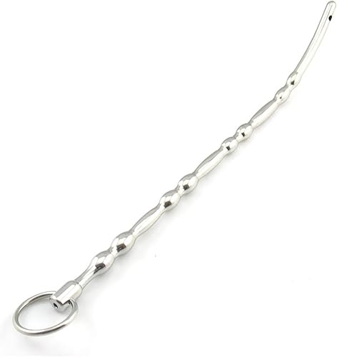 Miniatura 31 de Masturbación masculina Metal choque eléctrico enchufe uretral anillo estirable del pene conjunto de choque eléctrico