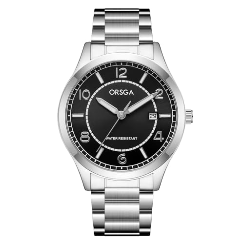 CIVO Uhren Herren Schwarz Armbanduhr: Analog Quarz mit Datum Herrenuhr - Edelstahl Wasserdicht Herren Uhr