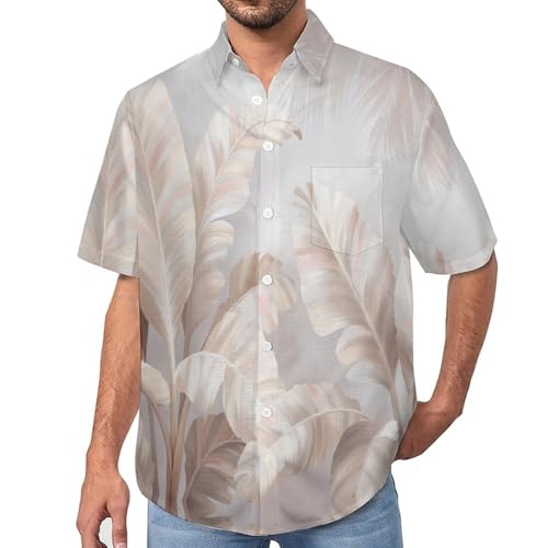 Chemise hawaïenne homme à imprimé bananier idéale pour vos soirées plage
