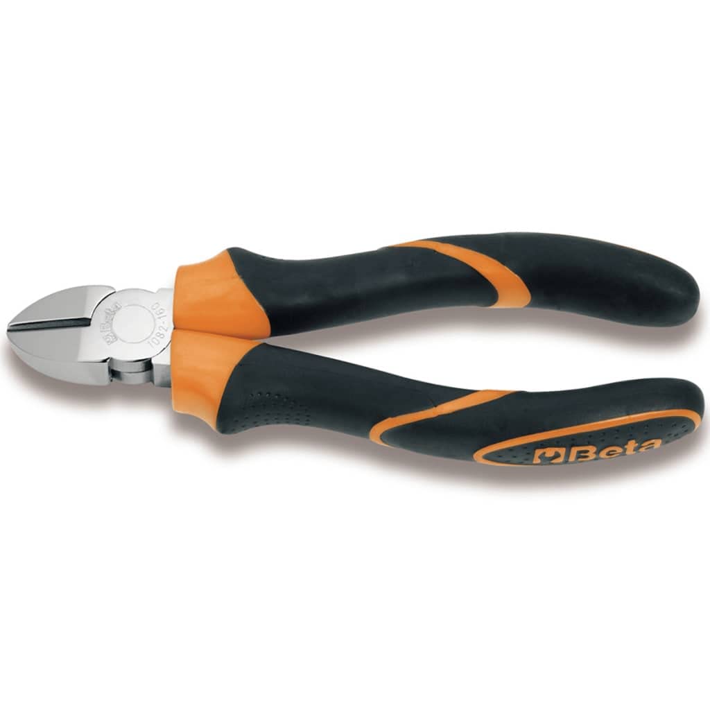 Beta 1082BM Diagonal Cutting Nippers, Bi-Material Handles, 160mm OAL , 22mm Jaw Length, 28mm Jaw Width