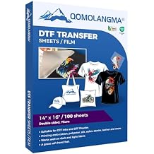 DTF Transfer Film 14" x 16" 100 Sheets Double-Sided PreTreat Sheets Instant & Easy Peel Direct to Film Transfer Film for T-Shirt Transfer Printing