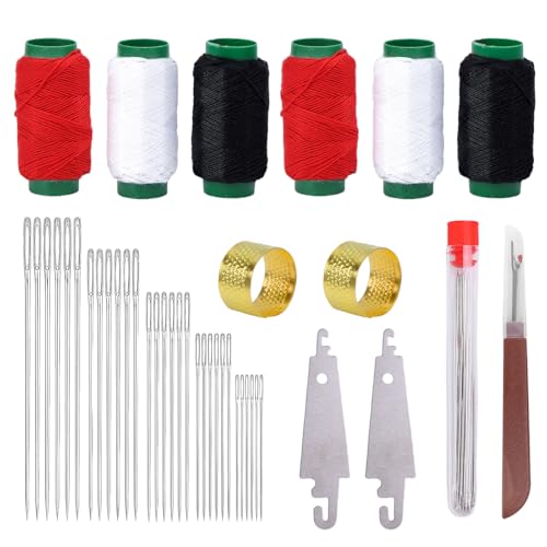 37Pcs Big Eye Steel Sewing Needles Kit