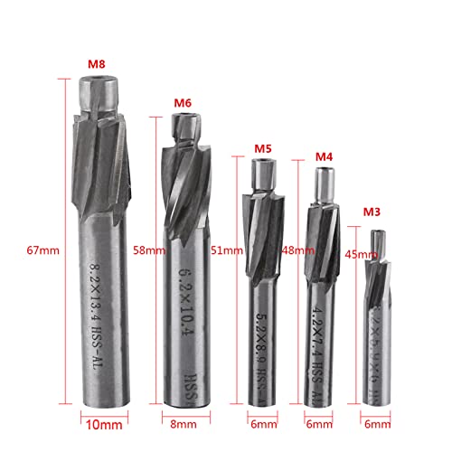 Watris Veiyi WVSD45EH 5Pcs Counterbore Drill Bit Set thumb #1