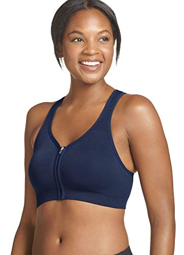 Image of Jockey Active Zip Front High Impact Seamless Bra
