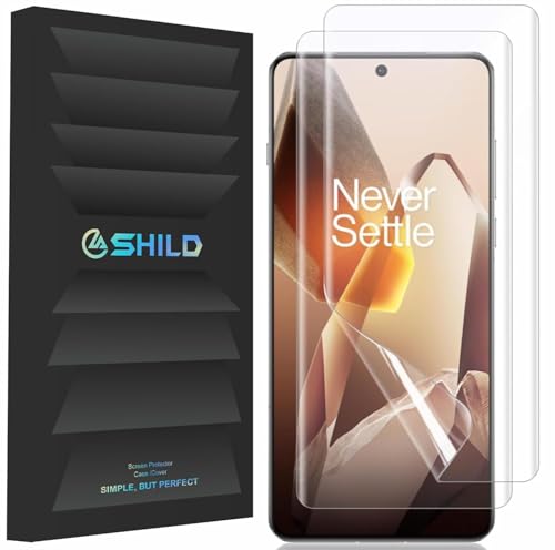 Image of SHILD Screen Protector for Oneplus 13 (6.82 inch Curved Display) | HD Clear Flexible Film | Bubble-Free Easy Installation Kit | Scratch Resistant | Case Friendly (Pack of 2)