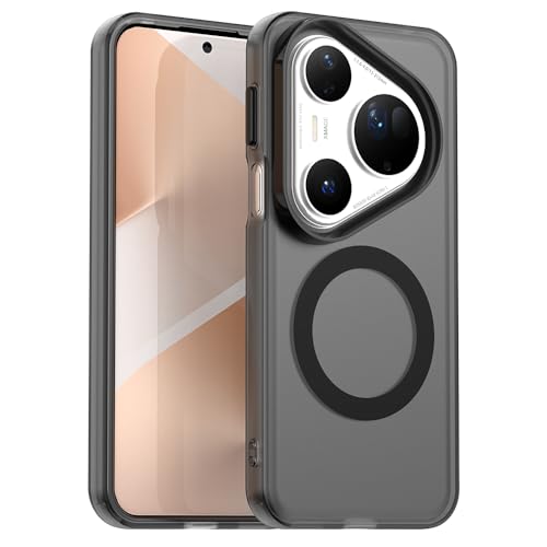 Pzwoxukhov Compatible with Huawei Pura 80 Ultra Case Cover,Compatible with Magsafe,Shockproof Magnetic Phone Case，Compatible with Huawei Pura 80 Ultra Case Black