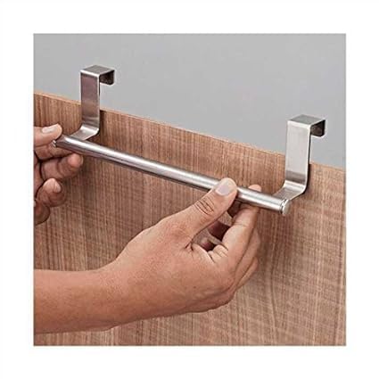 Image of Cabinet Door Kitchen Towel Bar Towel BAR /Kitchen Hook Drawer Storage Adjustable Over Cabinet Stainless Steel Towel Bar /Towel Holder /Over Cabinet Towel bar
