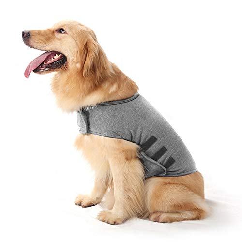 Nicoone Chaqueta de Ansiedad para Perros, Chaleco Calmante, Anti-Ansiedad Abrigo para Perros Trueno, Camisa De Ansiedad para Mantener La Calma para Aliviar La Ansiedad y El Estrés