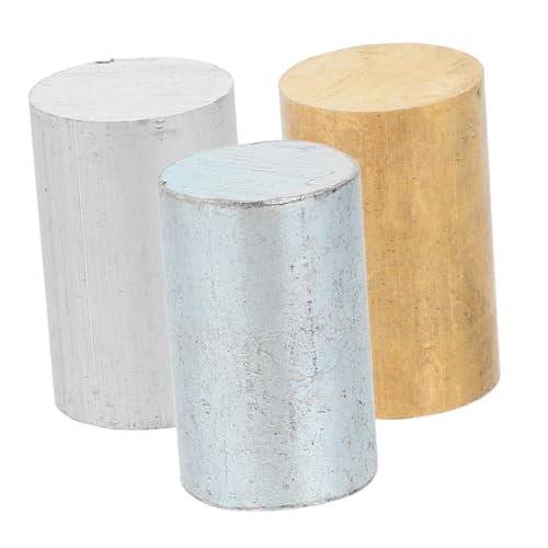 Cabilock 3 Piezas Juego de Cilindros de Densidad para Física, Cobre Hierro Aluminio, Investigación de Masa y Volumen, Material Didáctico para Estudiantes en Escuelas y Laboratorios