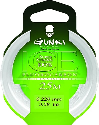 Gunki Fluorocarbone Ice 25m - D.0.34mm - R.8.1Kg - 82286