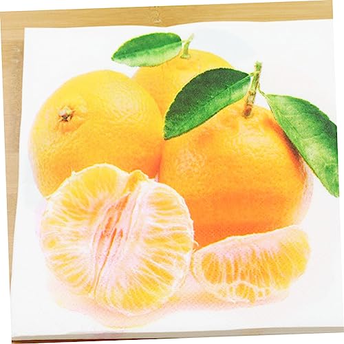 TEHAUX 20 Pçs Guardanapos Coloridos Guardanapo De Festa Toalha De Papel Tecido Facial Friut Impressã