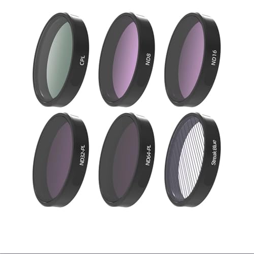 �݊���������܂�DJI Action 5 Pro/4/3�J�����t�B���^�[�L�b�g�Ή��A�N�C�b�N�C���X�g�[���t��UV CPL ND�����Y�v���e�N�^�[(SIX PIECES SET)