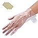 Noverlife 200PCS Clear Plastic Paraffin Wax Hand Liners, Hot Spa Wax Bath Protector Mittens, Hand Protective Disposable Gloves for Manicure Pedicure Salon Hair Dye