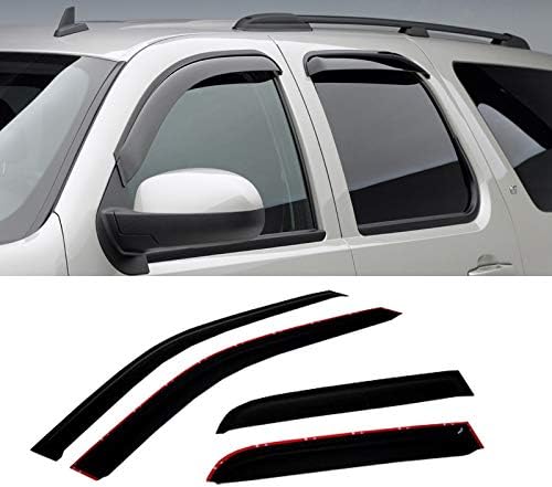 Deflector de viento compatible con Ford Expedition 97-1798-17 Lincoln Navigator Smoke SunRain Guards Viseras de ventana 94233