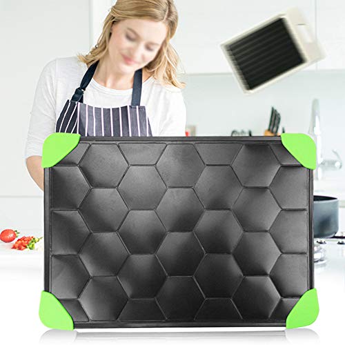 Plateau De Décongélation, Plaque Pour Décongeler Plus Rapidement Les Aliments Congelés, Conception En Nid D'abeille, Meilleures Performances Et Vitesse De Décongélation Rapide-(35.5cmX20.5cmX0.2 Cover