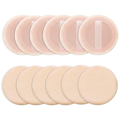 Sibba 12-Piece Velour Makeup Puff Set Cover