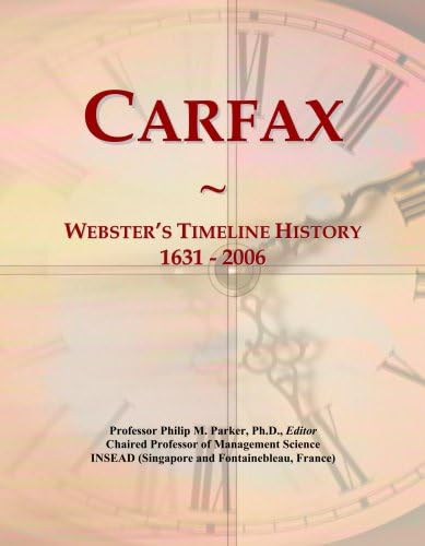 Carfax: Webster's Timeline History, 1631 - 2006